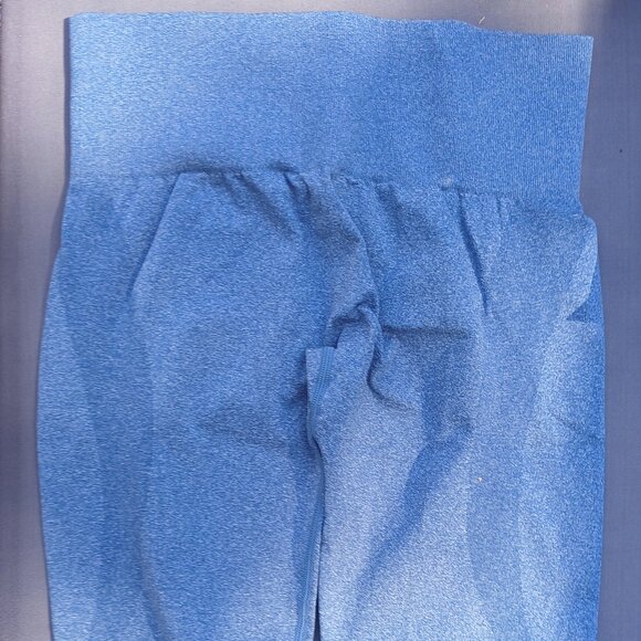 Seamless Leggings Smile Contour High Waist Workout Gym Yoga Pants Dark Blue NWT - Picture 5 of 9